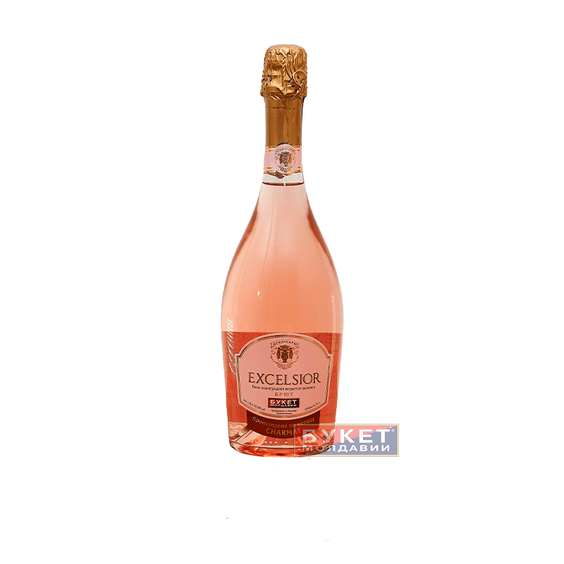 Вино игристое розовое брют «Excelsior» 0.75 л.